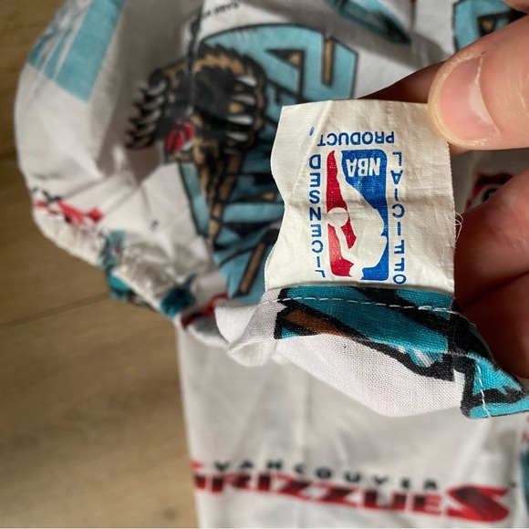 Vintage NBA Vancouver Grizzlies sheet fitted twin size 1994 - Picture 7 of 7